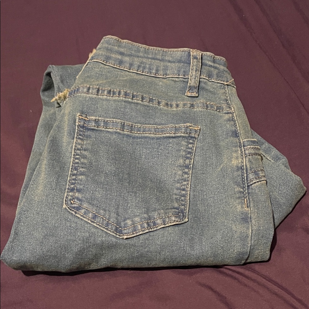 SHEIN Blue Flare & Wide Leg Jeans